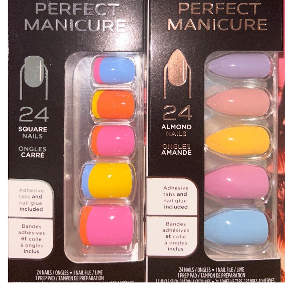 Sally Hansen‎ Perfect Manicure Press On Nails Block Party Sweet As Candy